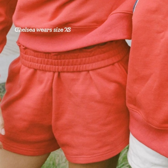 PARKE Back to School Collection Set - Apple Red Sweatshirt and Shorts - Picture 6 of 15